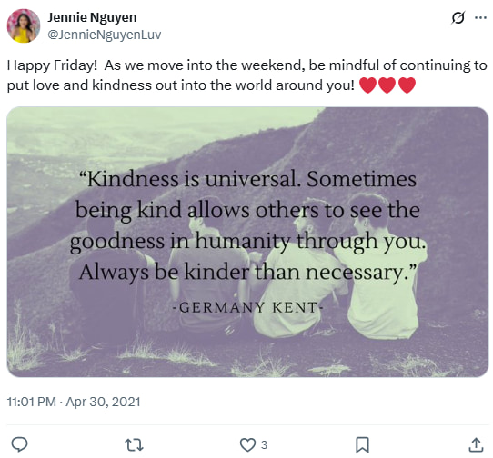 Promoting Kindness with a Quote