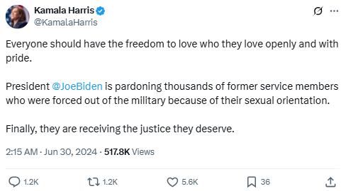 Biden’s Pardon for LGBTQ+ Veterans