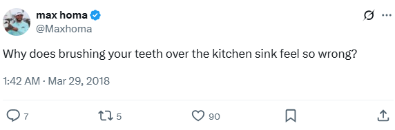 Tweet: "Kitchen Sink Crisis"